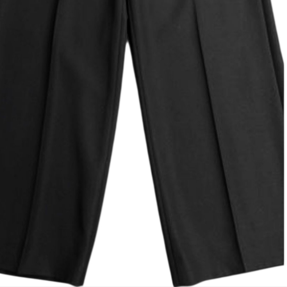 Maison Margiela Black Virgin Wool Cropped Trousers Pants Italy Size 38 (US 2) - Picture 10 of 16